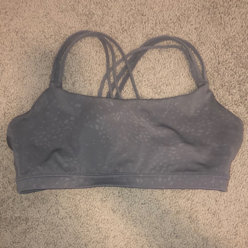 Gray Sports Bra